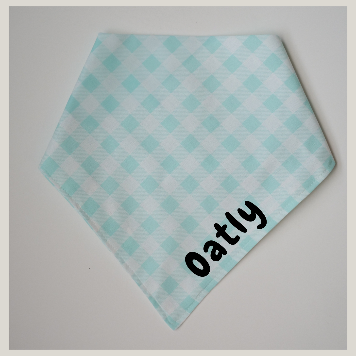 Spring Blue Picnic Bandana (customizable with name)