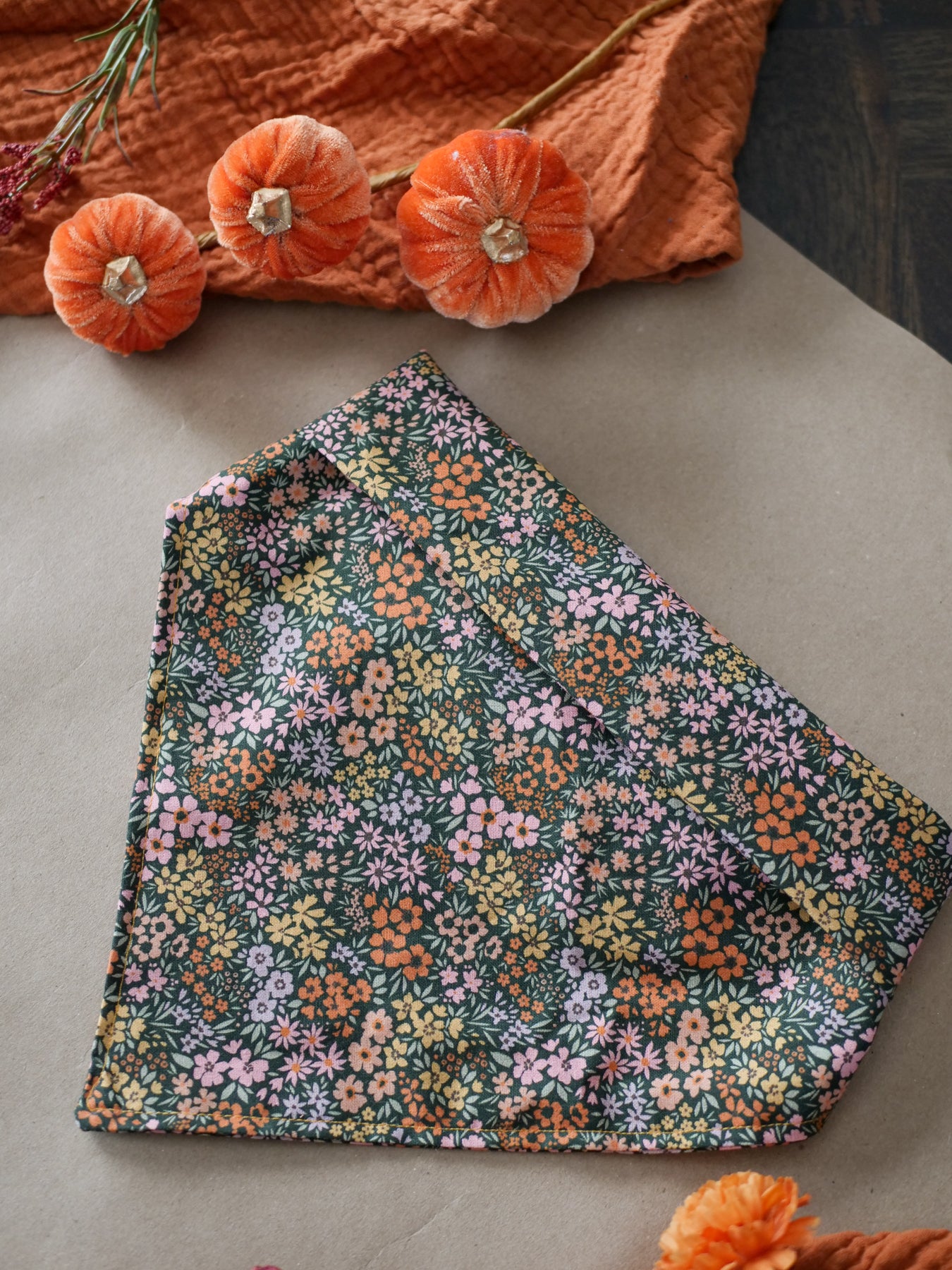 Fall Floral Bandana