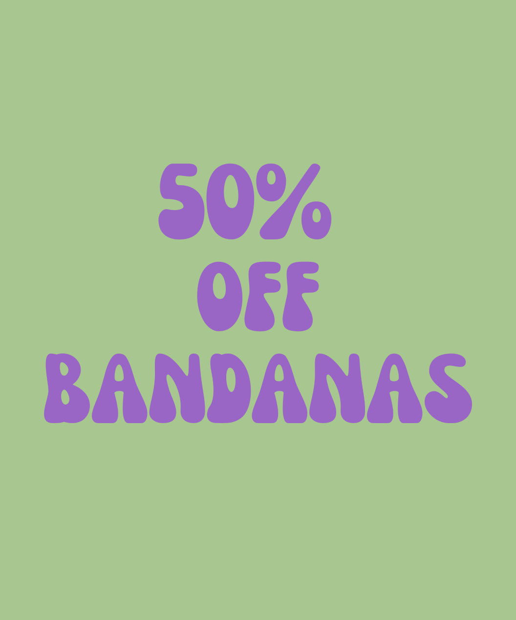 50 % off Bandanas