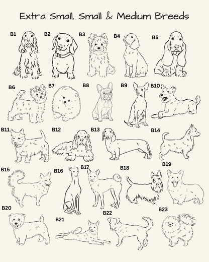 Custom Dog Breed & Name Print