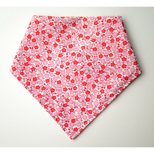 Red & Pink Floral Bandana