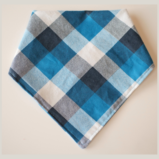 Blue Plaid Bandana (flannel)