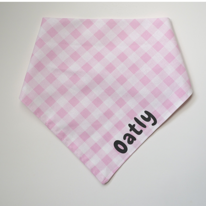 Spring Pink Picnic Bandana (customizable with name)