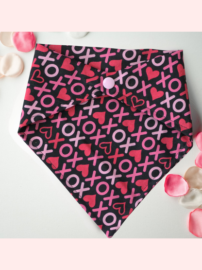 Valentines X & O's Bandana