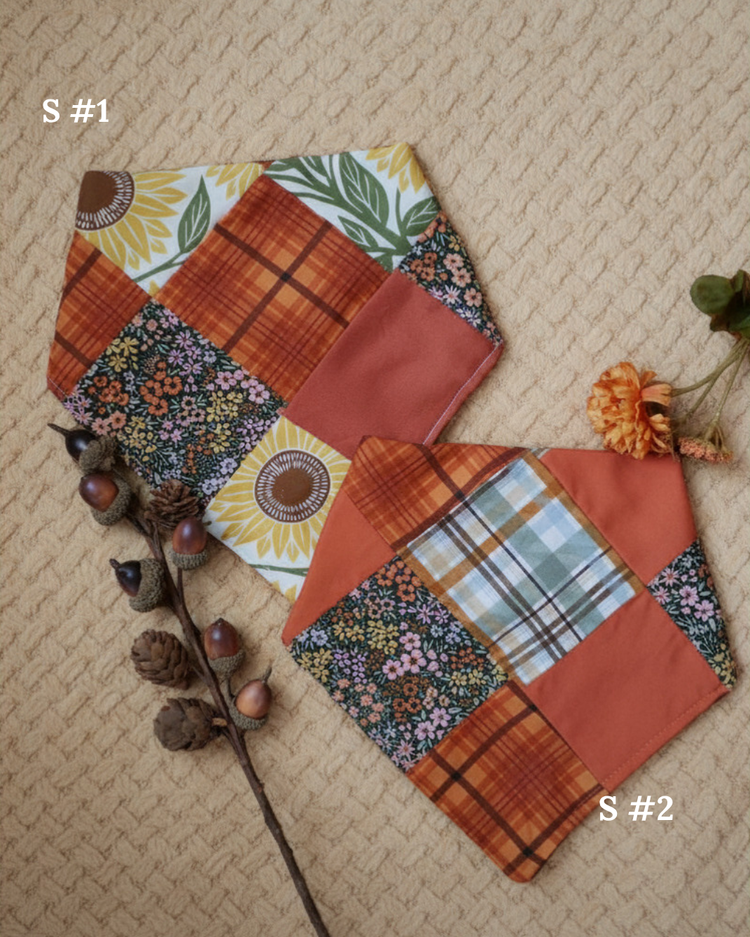 Fall Patchwork Bandanas