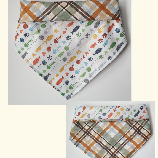Reversible Cat Bandana