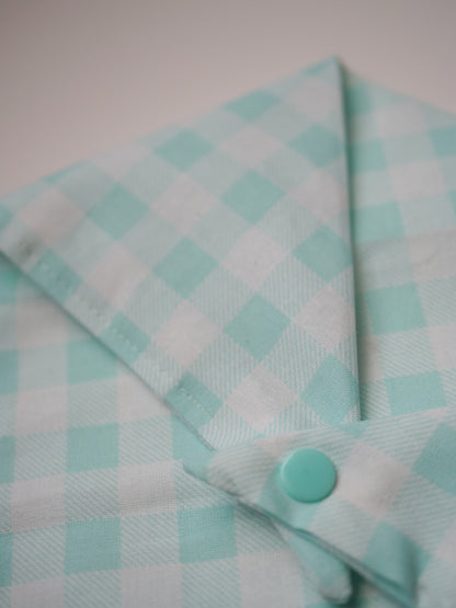 Spring Blue Picnic Bandana (customizable with name)