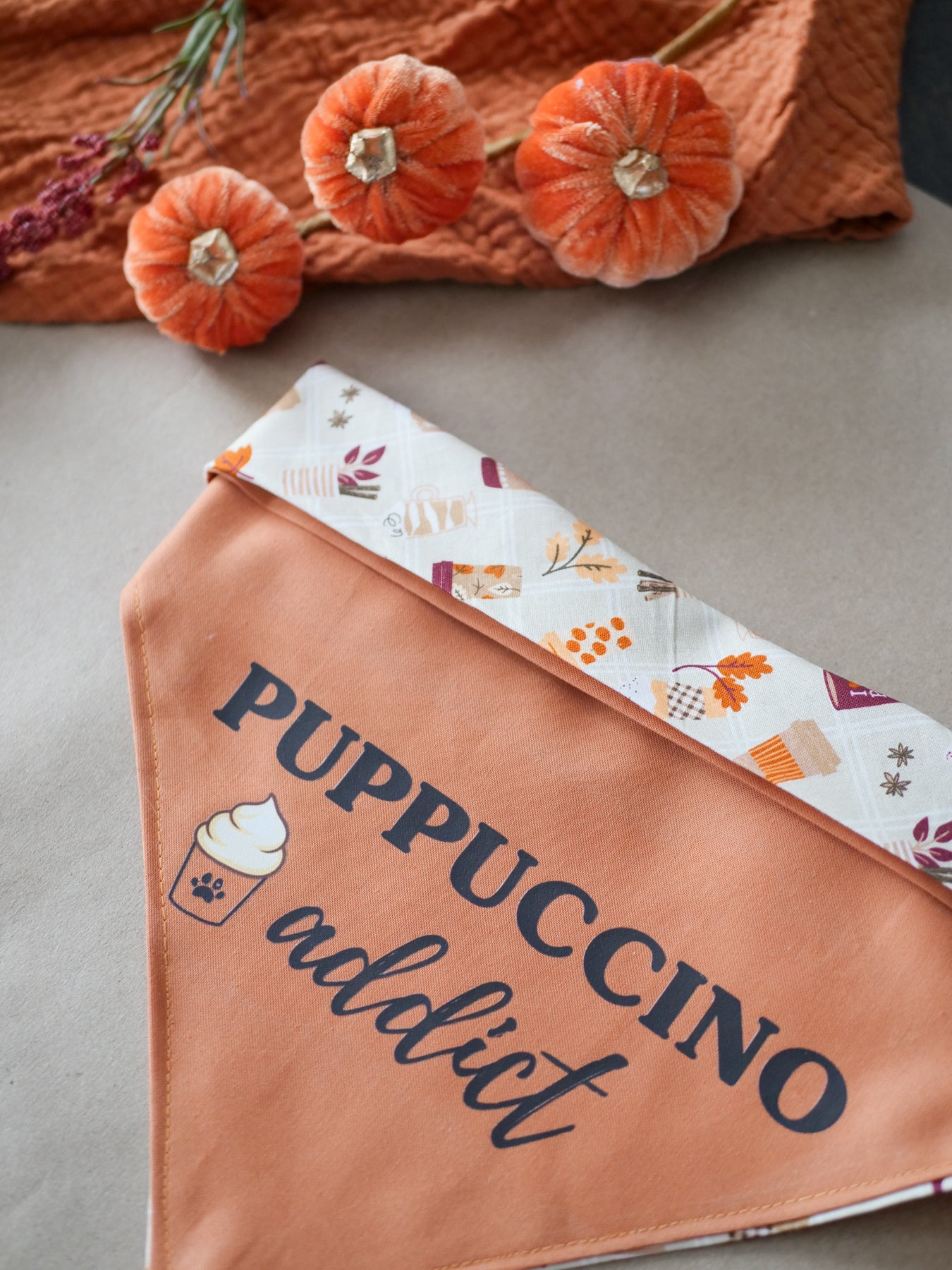 Reversible Puppuccino Addict Bandana