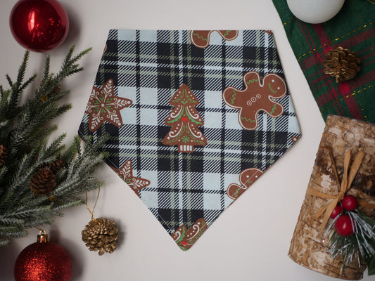 Plaid Christmas Cookies Bandana