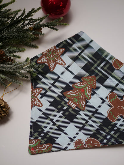 Plaid Christmas Cookies Bandana