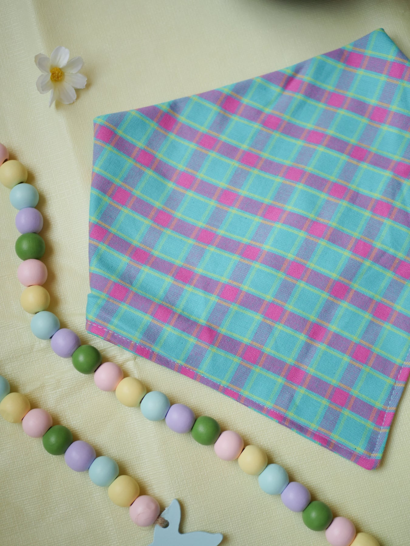Easter Plaid Dog Bandana