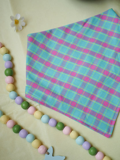 Easter Plaid Dog Bandana
