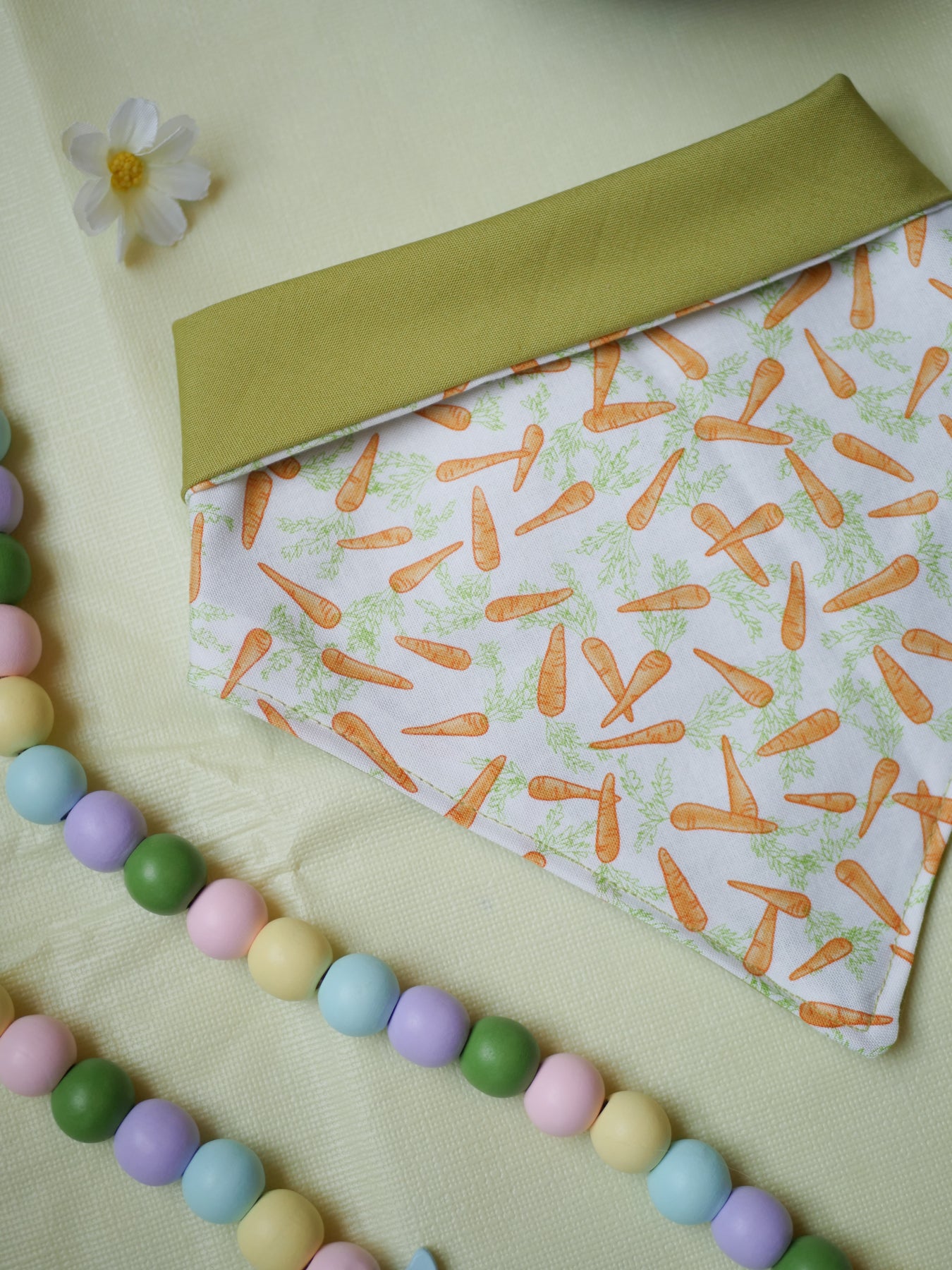 Reversible Carrot Bandana (with add-on!)