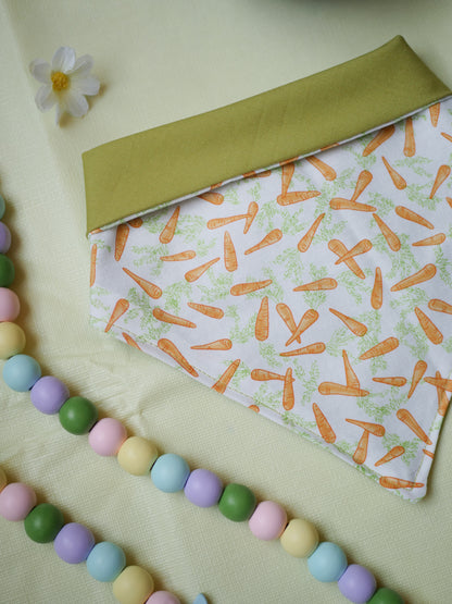 Reversible Carrot Bandana (with add-on!)
