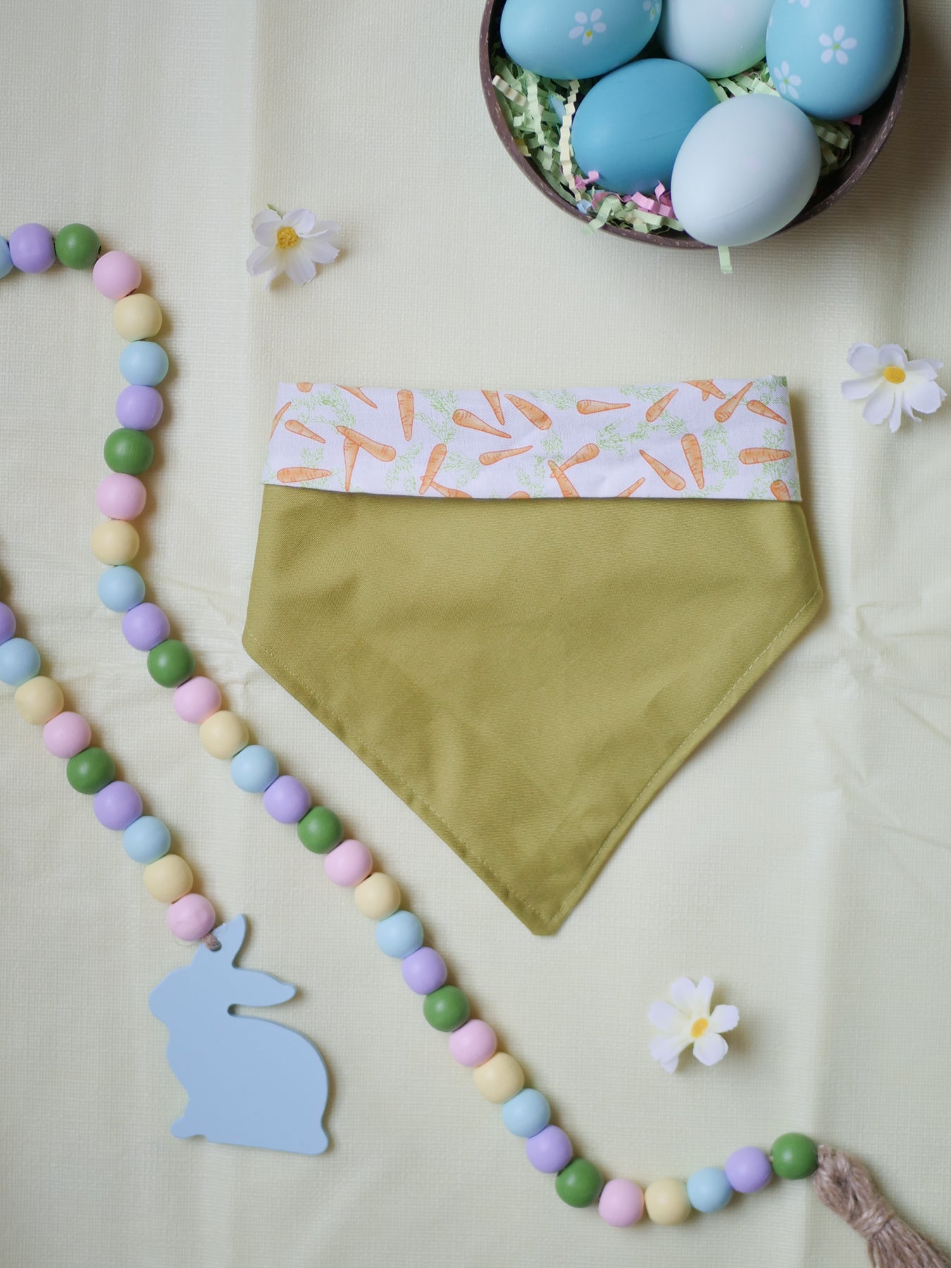 Reversible Carrot Bandana (with add-on!)