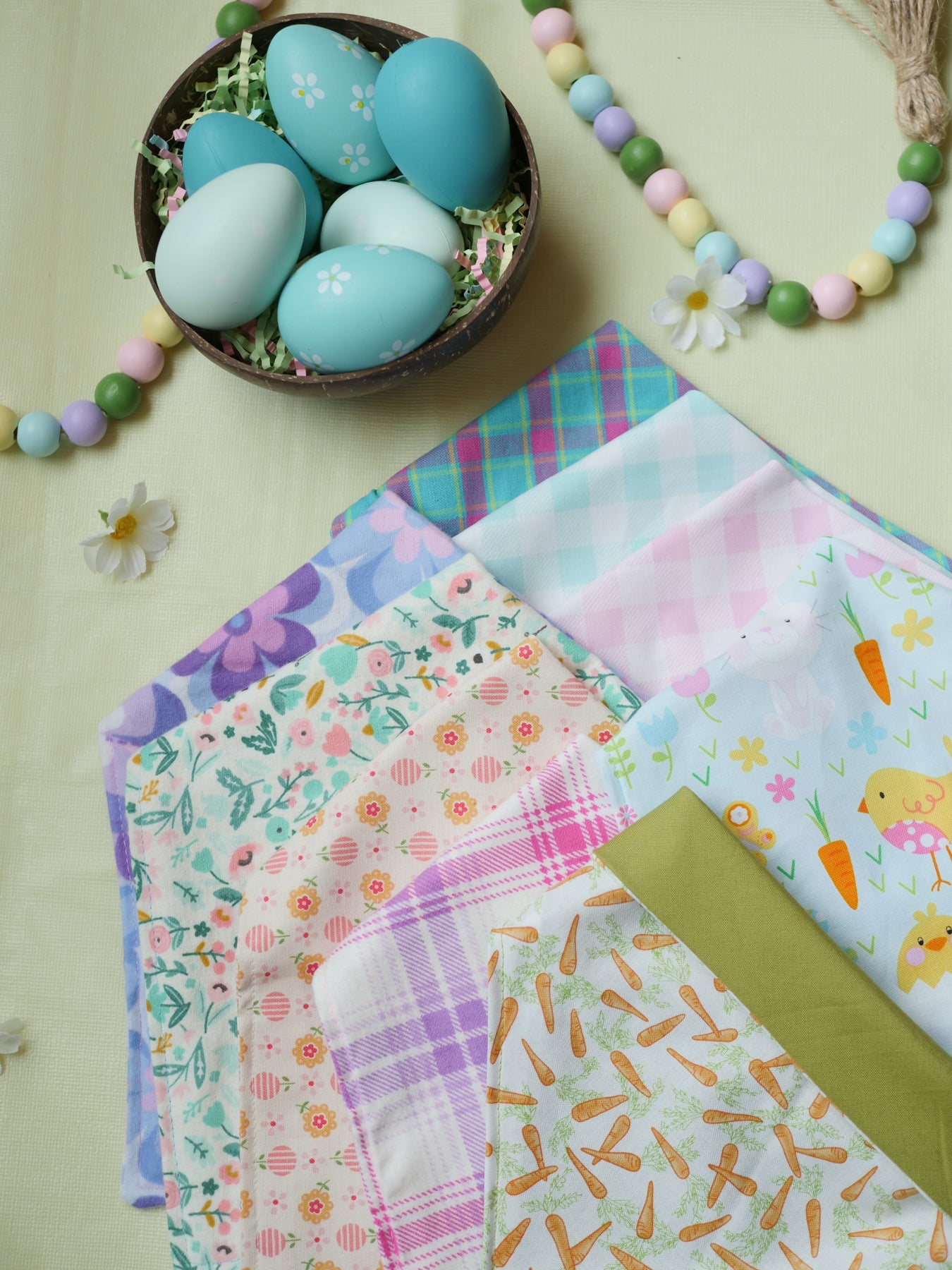 Pastel Plaid Dog Bandana (flannel)