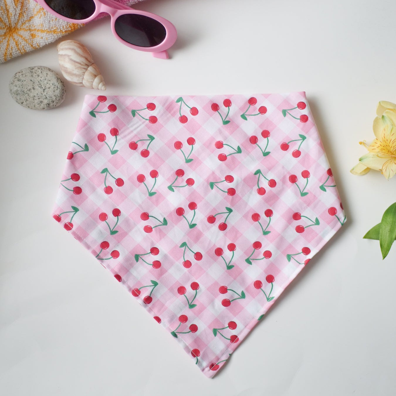 Cherry Picnic Dog Bandana