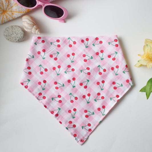 Cherry Picnic Dog Bandana