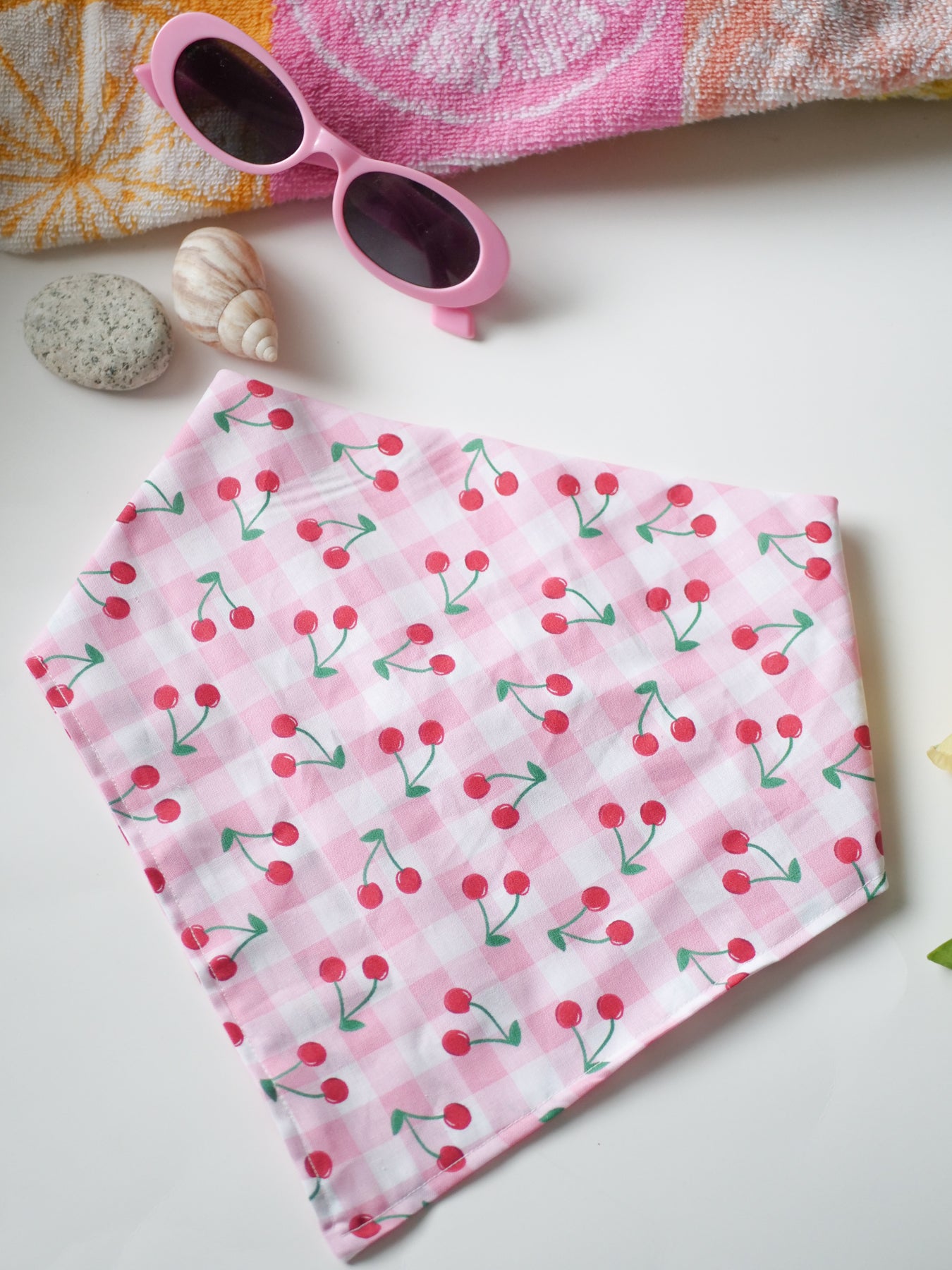 Cherry Picnic Dog Bandana