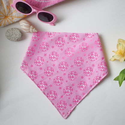Pink Disco Dog Bandana